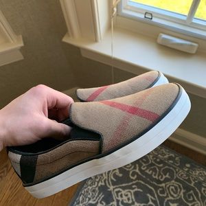 Like new Burberry slip ons sneakers